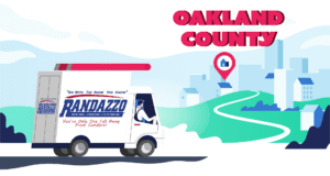 Randazzo van driving into Oakland County. 