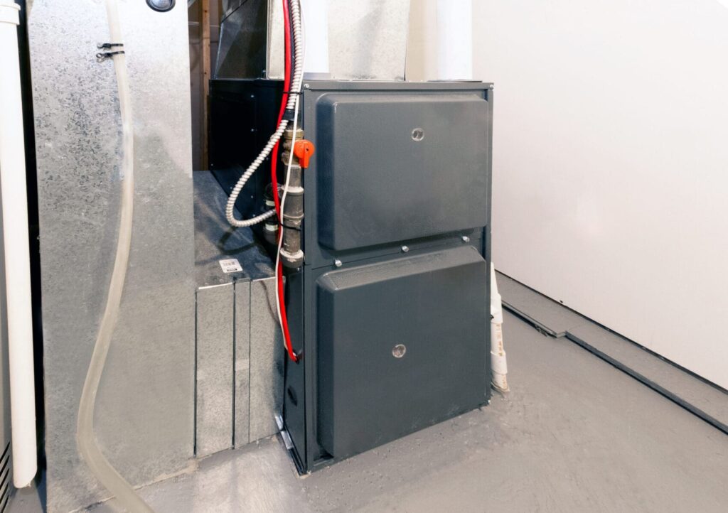 Electric furnace located in the basement of a Waterford home