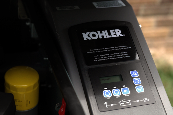 kohler Generator programing panel